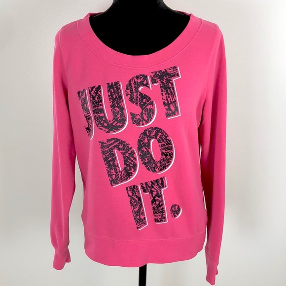 nike archive pink graphic cropped hoodie